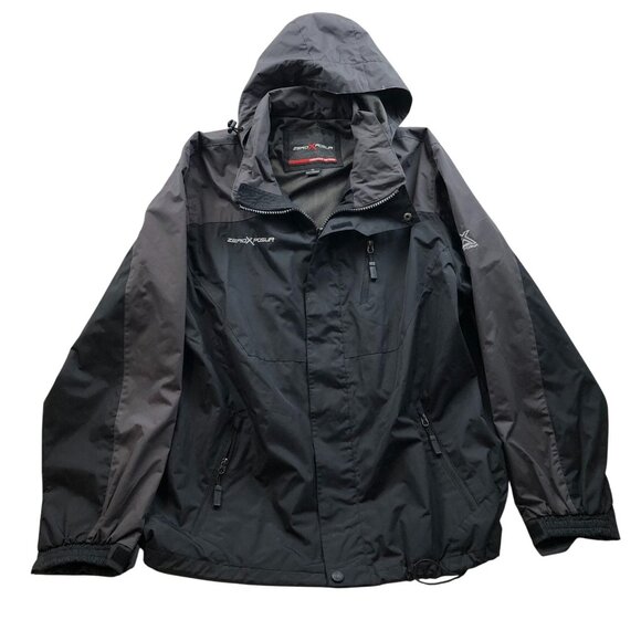ZeroXposur Other - ZeroXposur Men’s XL Black Waterproof Windbreaker Jacket Hooded Coat